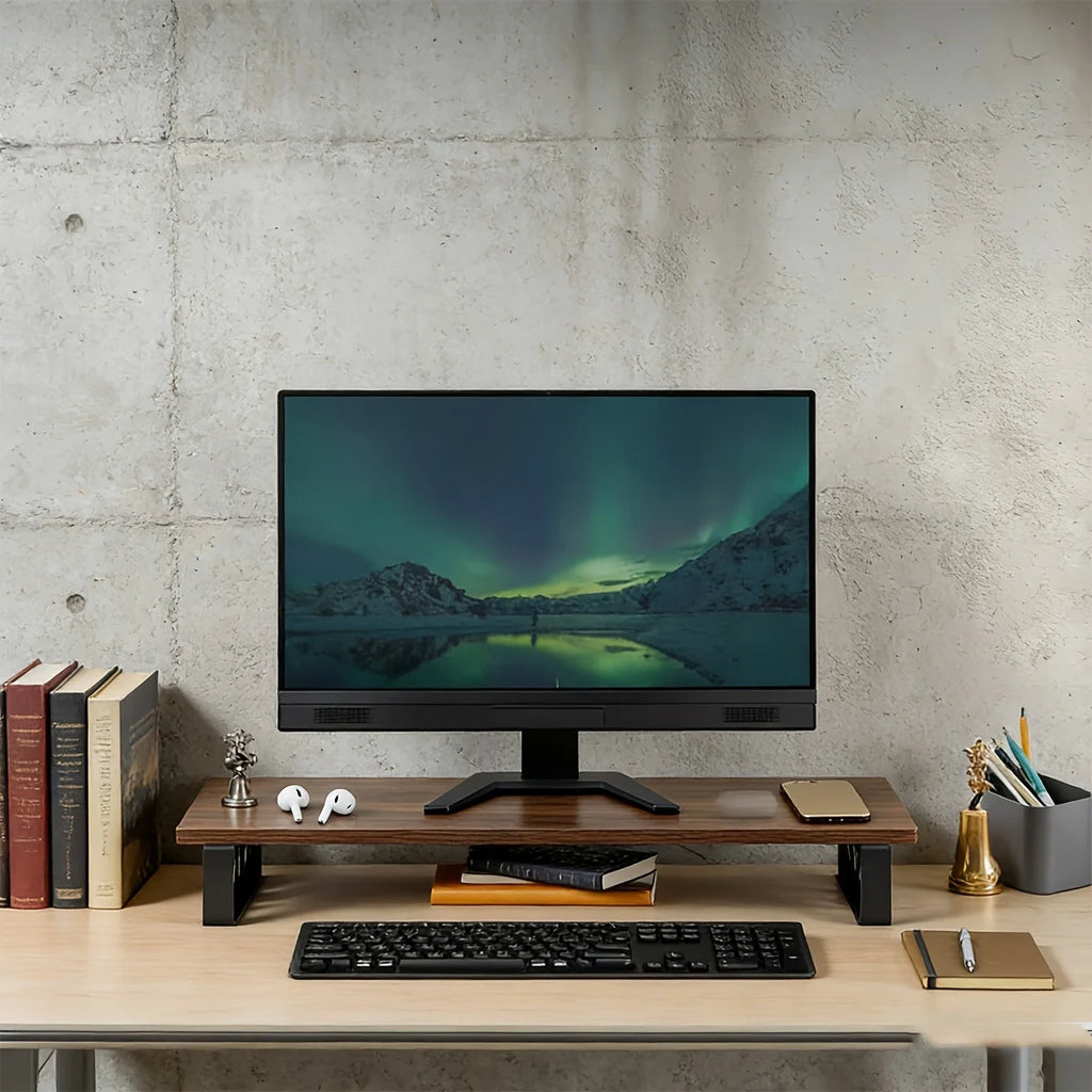 Deskte Verk Oak-and-Steel Riser — Deskte Modern Desks & Workspace Accessories — view 4