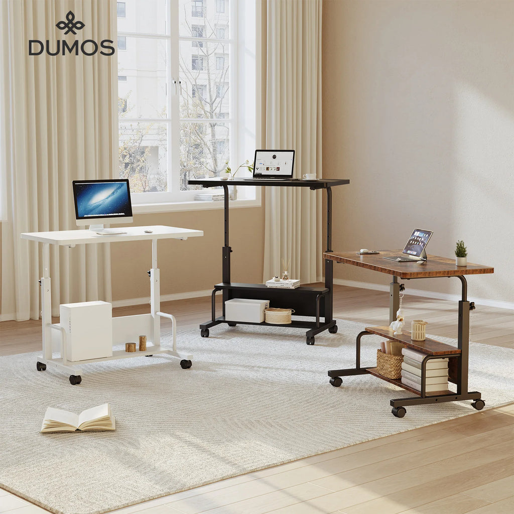 Deskte Lyft Mobile Sit-Stand Desk — Deskte Modern Desks & Workspace Accessories — view 2