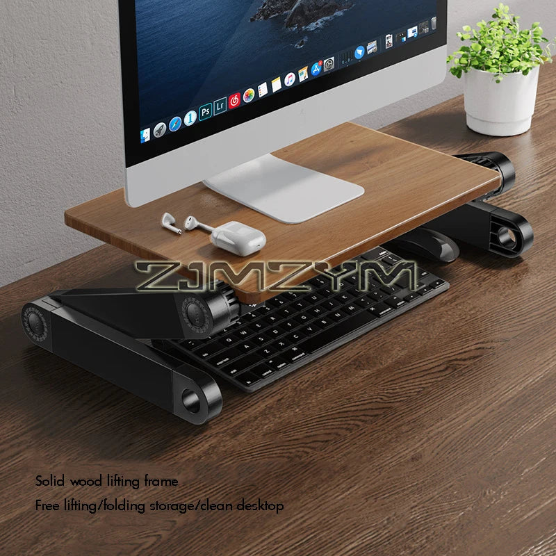 Deskte Trinn Adjustable Solid Wood Riser — Deskte Modern Desks & Workspace Accessories