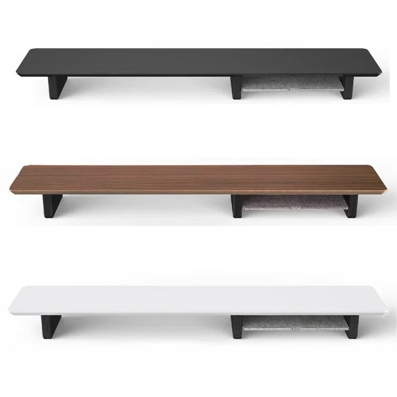 Deskte Grove Solid Walnut Monitor Riser — Deskte Modern Desks & Workspace Accessories