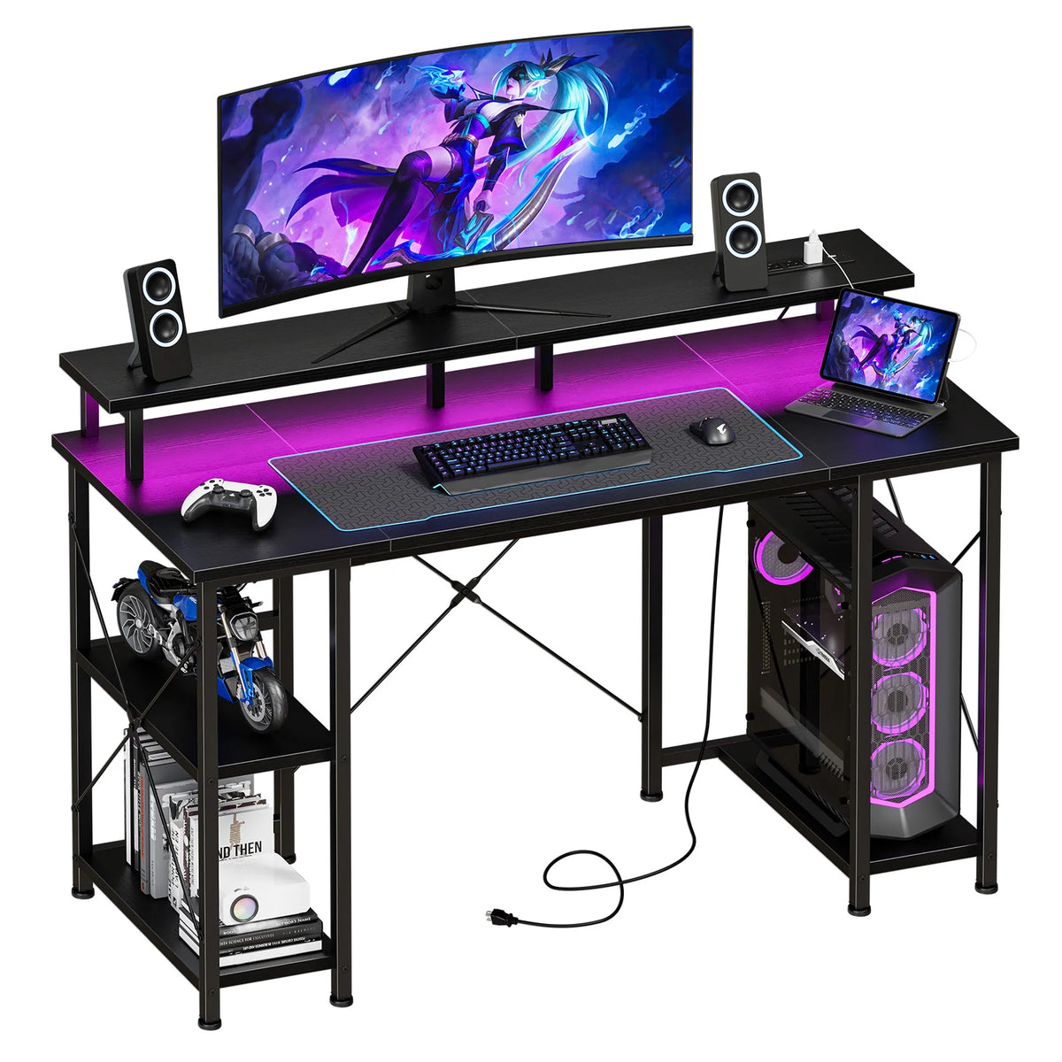 Deskte Halden 48″ Shelf Desk — Deskte Modern Desks & Workspace Accessories — view 3