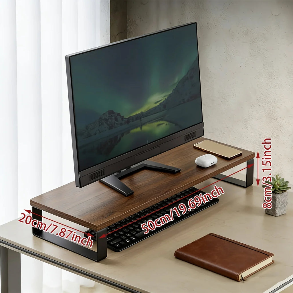 Deskte Verk Oak-and-Steel Riser — Deskte Modern Desks & Workspace Accessories — view 2