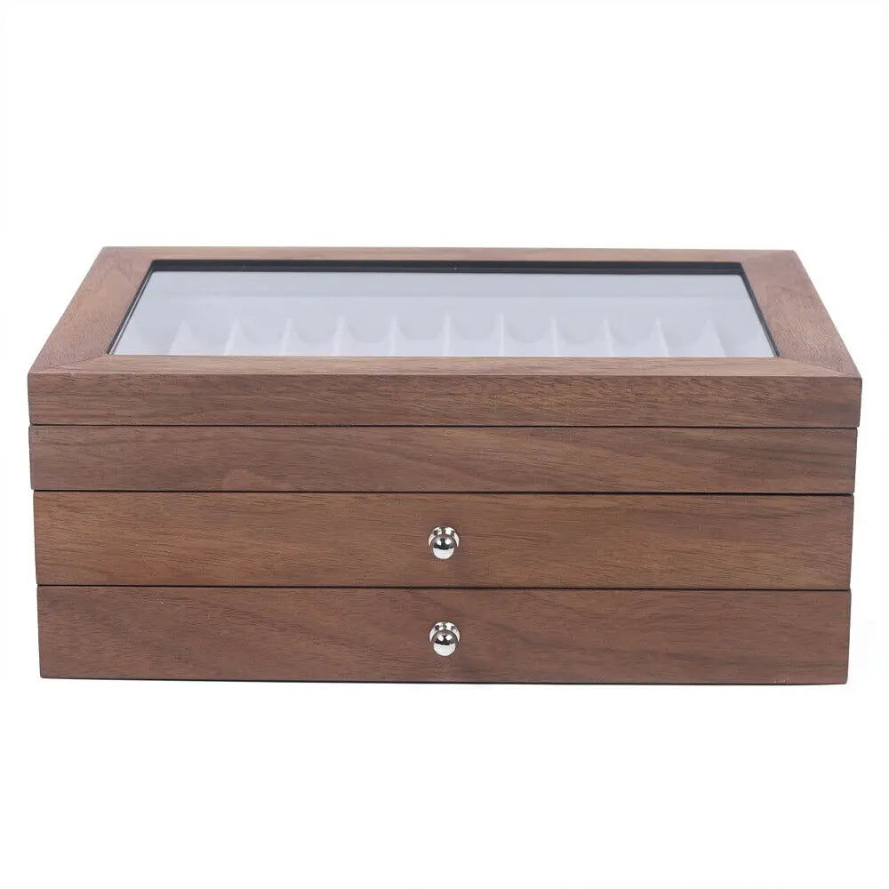 Deskte Arkiv 34-Slot Walnut Pen Cabinet — Deskte Modern Desks & Workspace Accessories — view 2