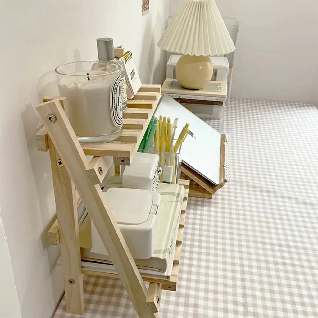 Deskte Brett Folding Two-Tier Shelf — Deskte Modern Desks & Workspace Accessories — view 3