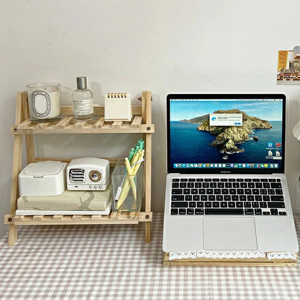 Deskte Hjorne Folding Corner Shelf — Deskte Modern Desks & Workspace Accessories — view 2
