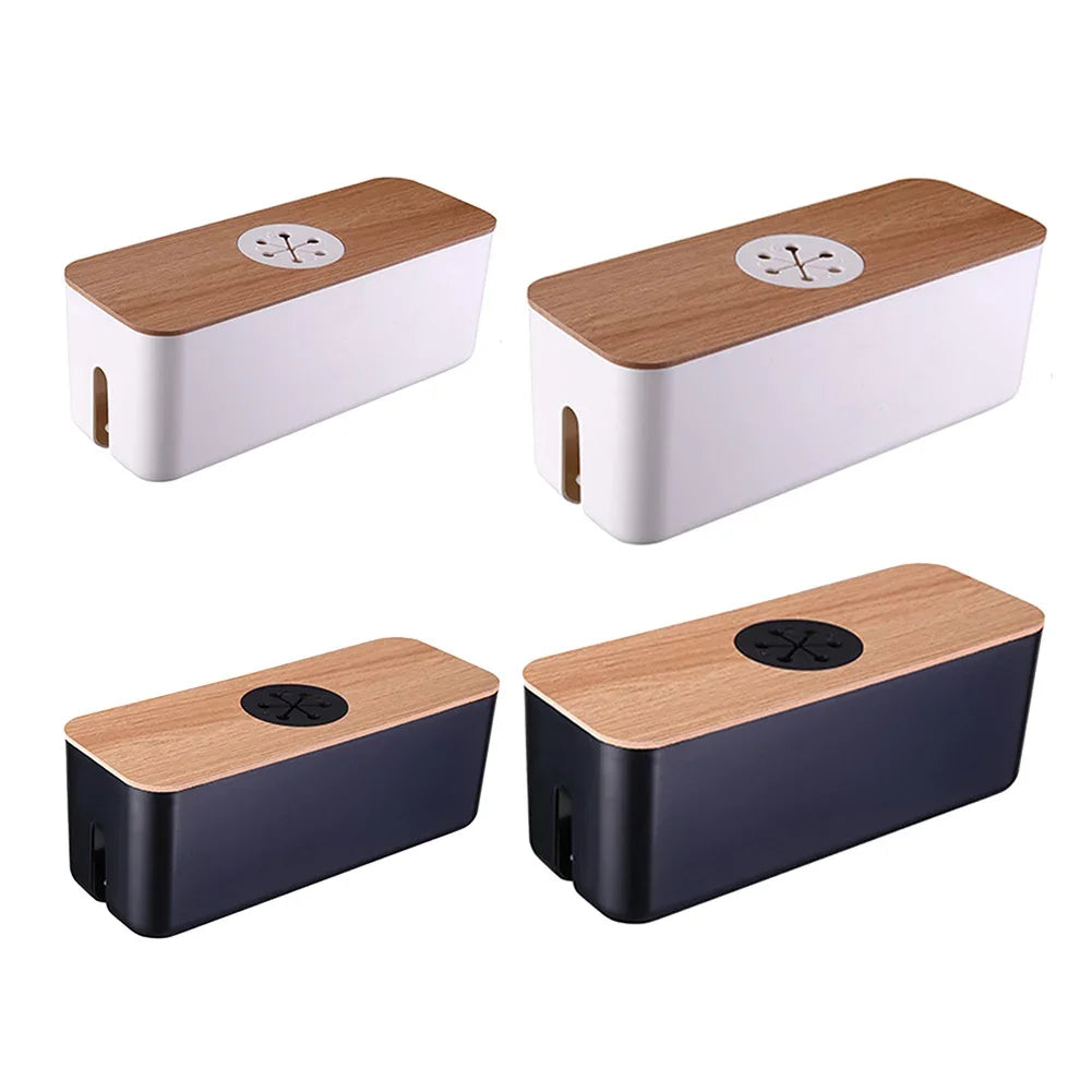 Deskte Skjul Solid-Top Cable Box — Deskte Modern Desks & Workspace Accessories — view 3