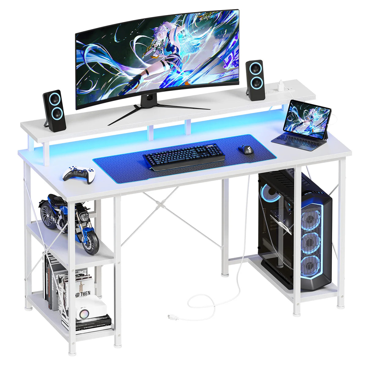 Deskte Halden 48″ Shelf Desk — Deskte Modern Desks & Workspace Accessories — view 2