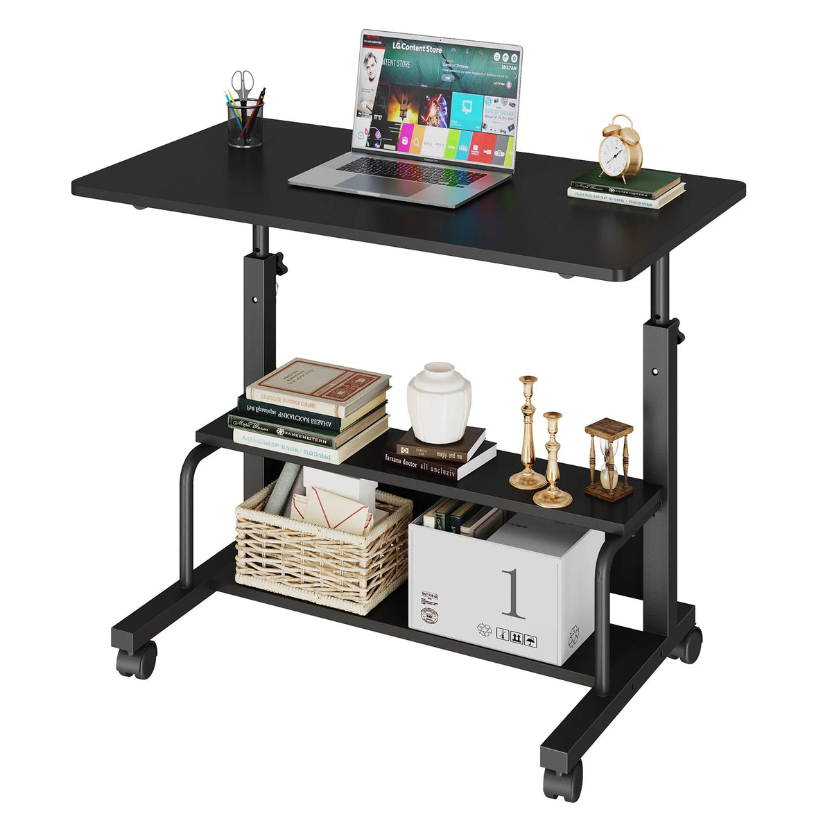 Deskte Lyft Mobile Sit-Stand Desk — Deskte Modern Desks & Workspace Accessories — view 5