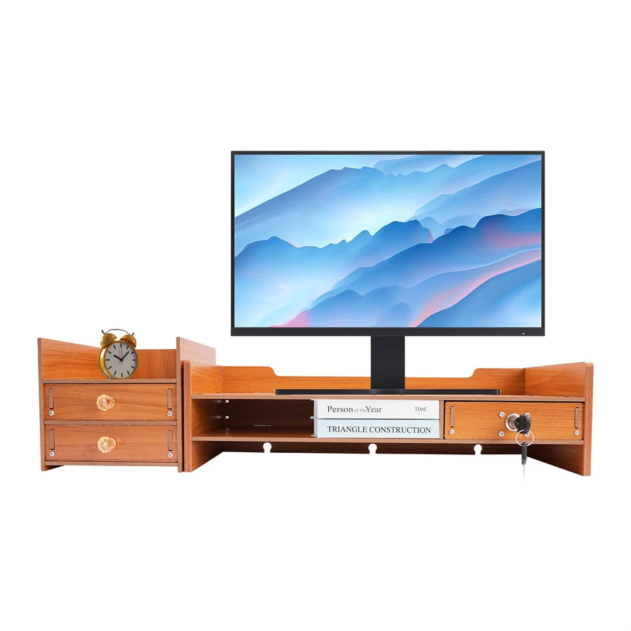 Deskte Skuff Two-Drawer Monitor Riser — Deskte Modern Desks & Workspace Accessories — view 3