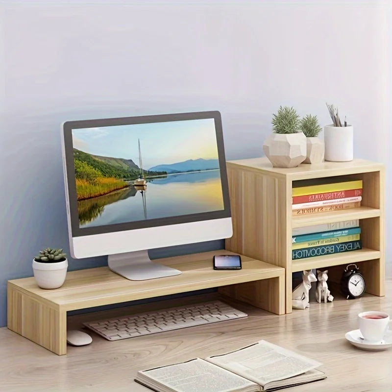 Deskte Bredde Wide Riser with Organizer — Deskte Modern Desks & Workspace Accessories — view 5