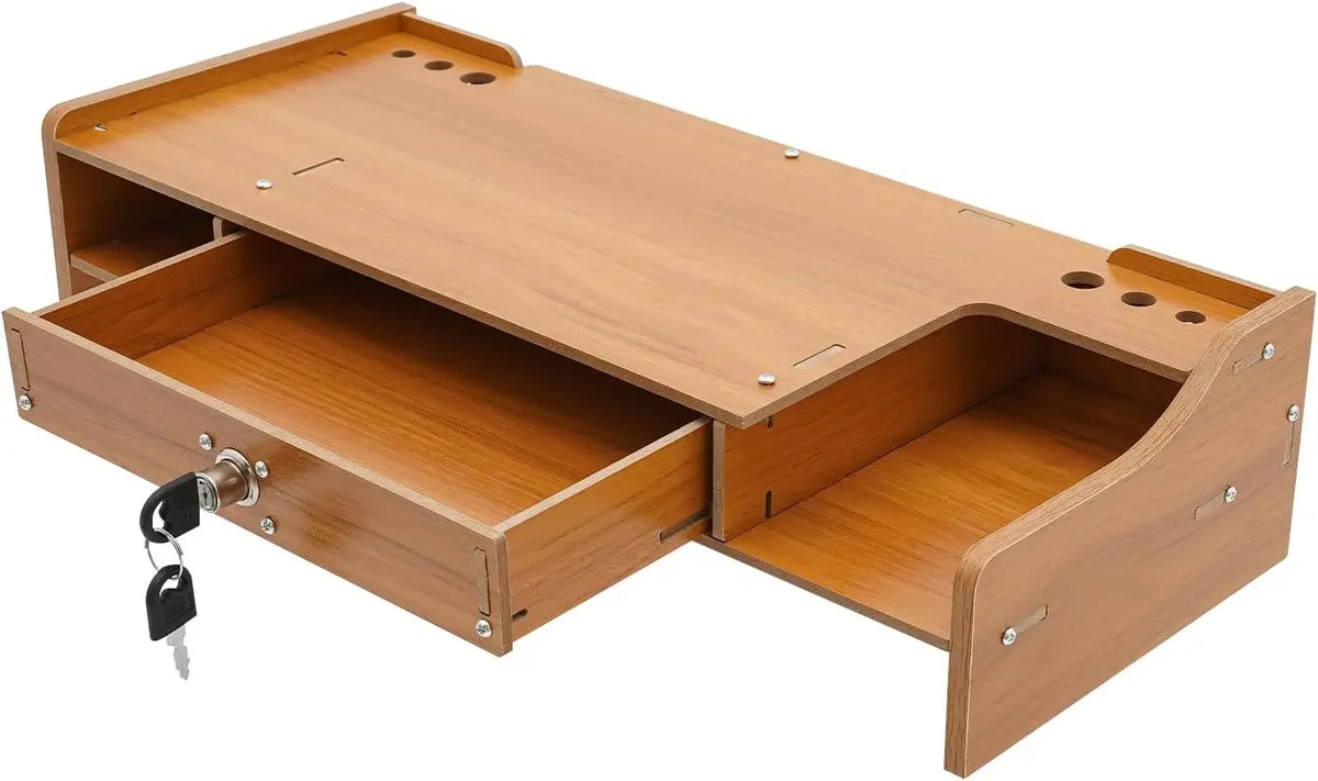 Deskte Lomme Lockable-Drawer Riser — Deskte Modern Desks & Workspace Accessories — view 2