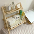 Deskte Brett Folding Two-Tier Shelf — Deskte Modern Desks & Workspace Accessories
