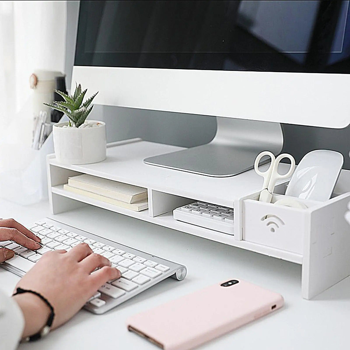 Deskte Enkel Minimalist Monitor Riser — Deskte Modern Desks & Workspace Accessories — view 4