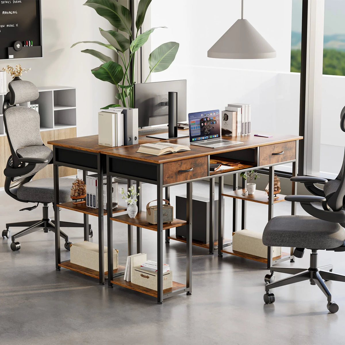 Deskte Norr 48″ Storage Work Desk — Deskte Modern Desks & Workspace Accessories — view 2