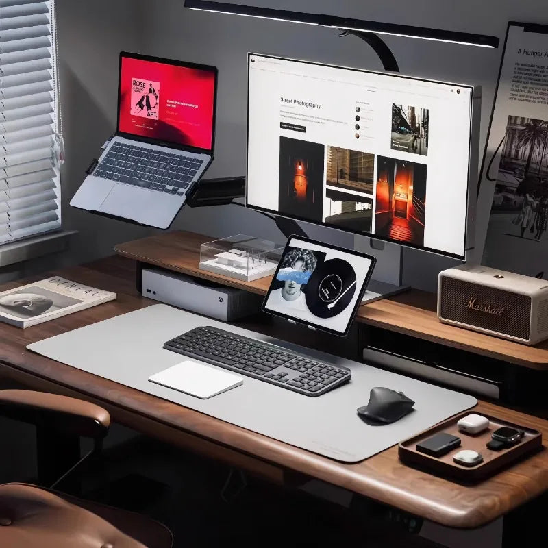 Deskte Grove Solid Walnut Monitor Riser — Deskte Modern Desks & Workspace Accessories — view 2